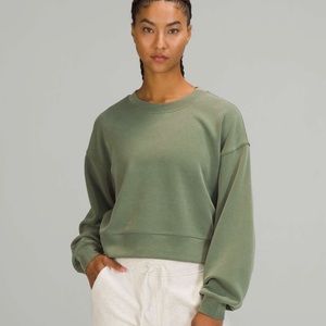 lululemon athletica Green Crew Neck Sweater